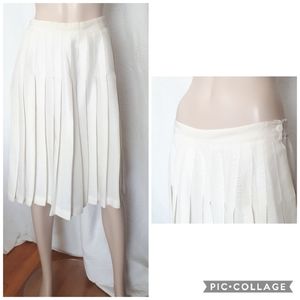 Vintage | Knife-pleated Midi Skirt
